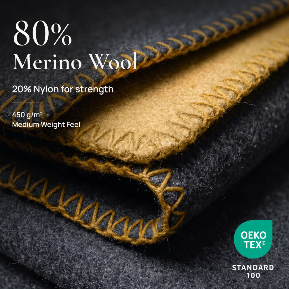 80% Merino Wool Blanket · 3