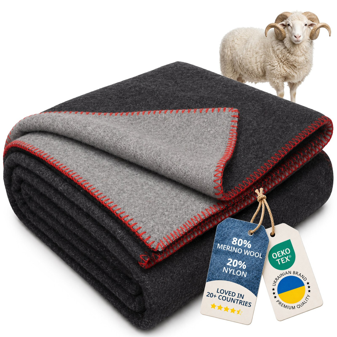 80% Merino Wool Blanket