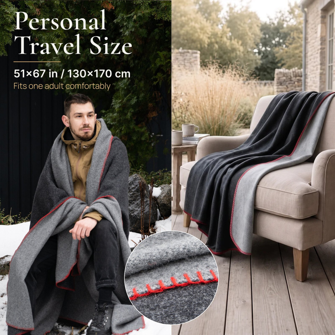 80% Merino Wool Blanket · 4