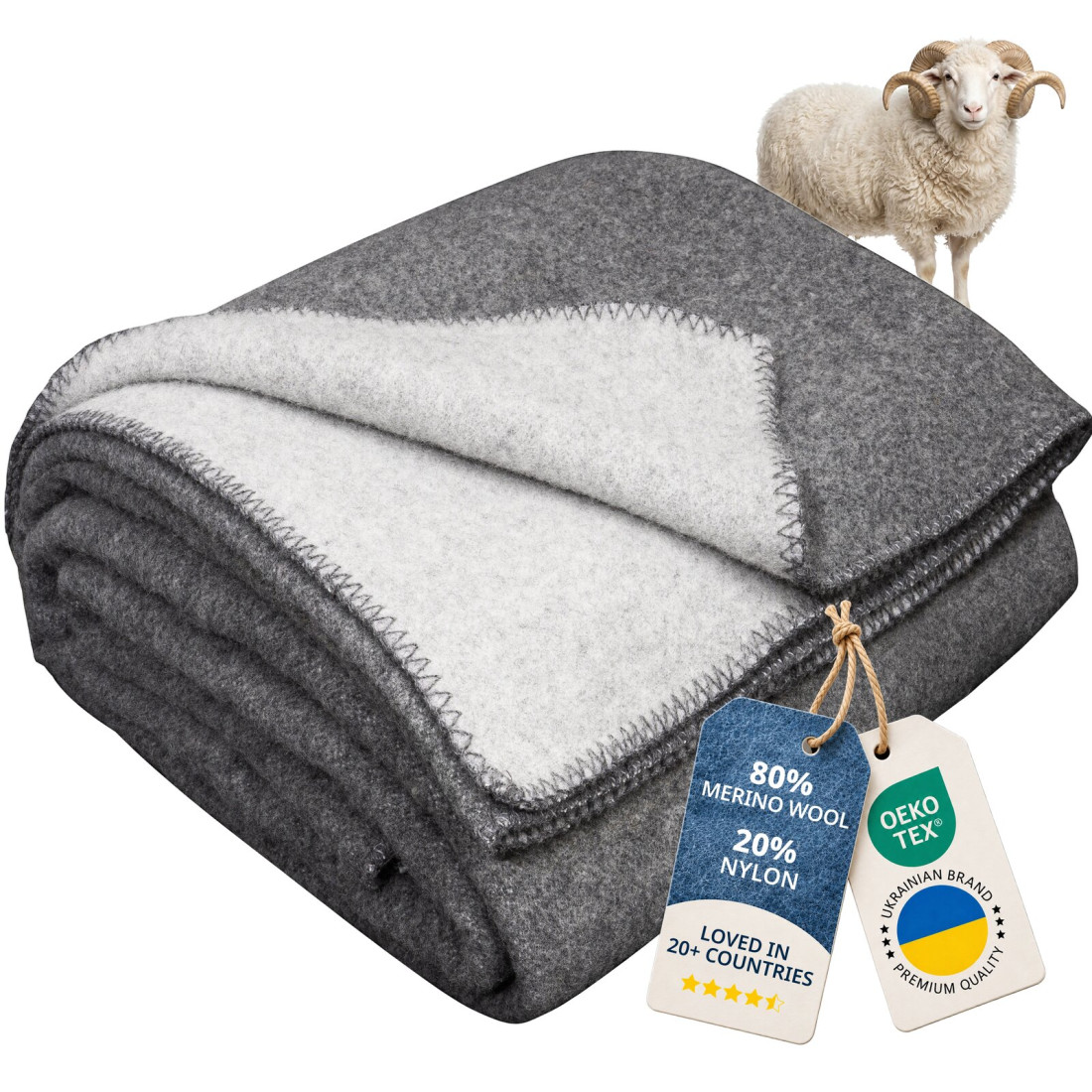 80% Merino Wool Blanket