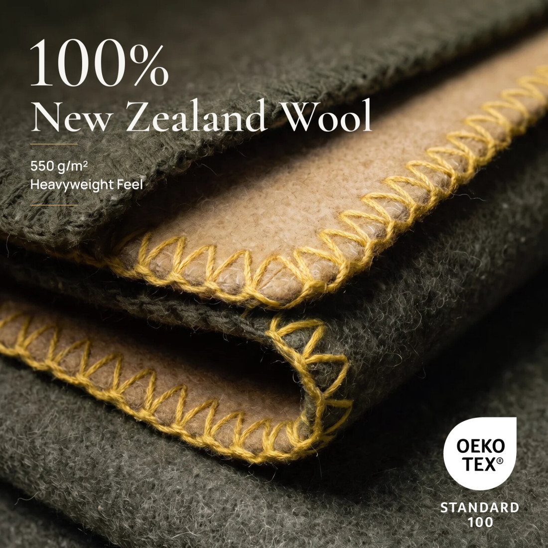 Reversible 100% Wool Blanket · 3