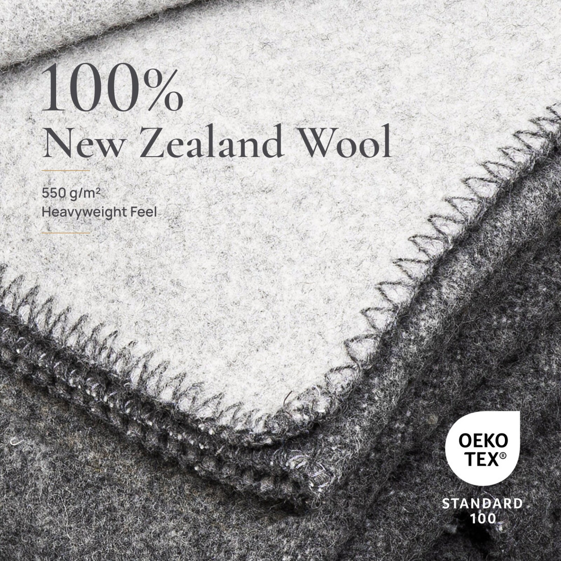 Reversible 100% Wool Blanket · 3