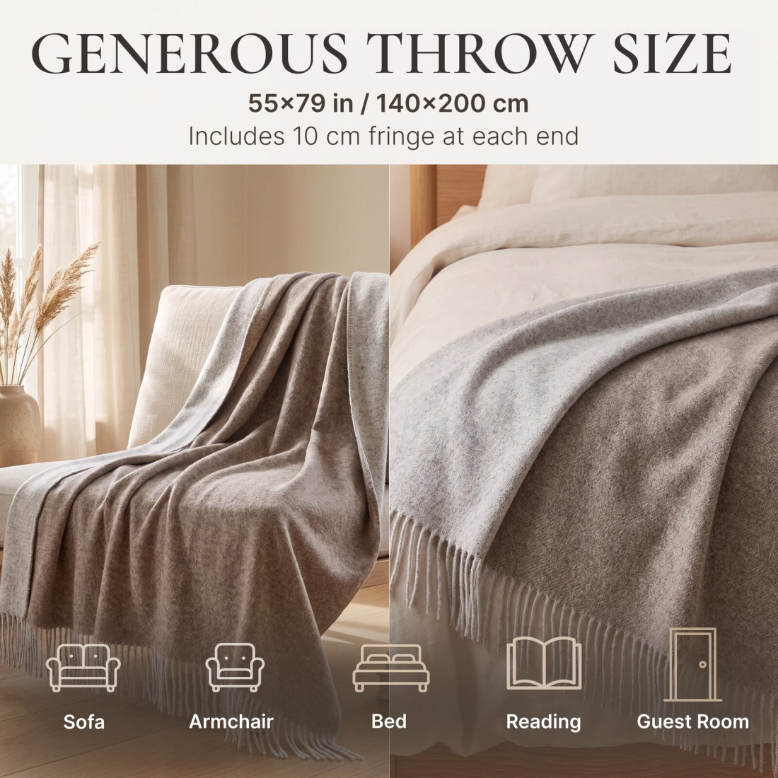 Reversible Merino Wool Blanket · 4