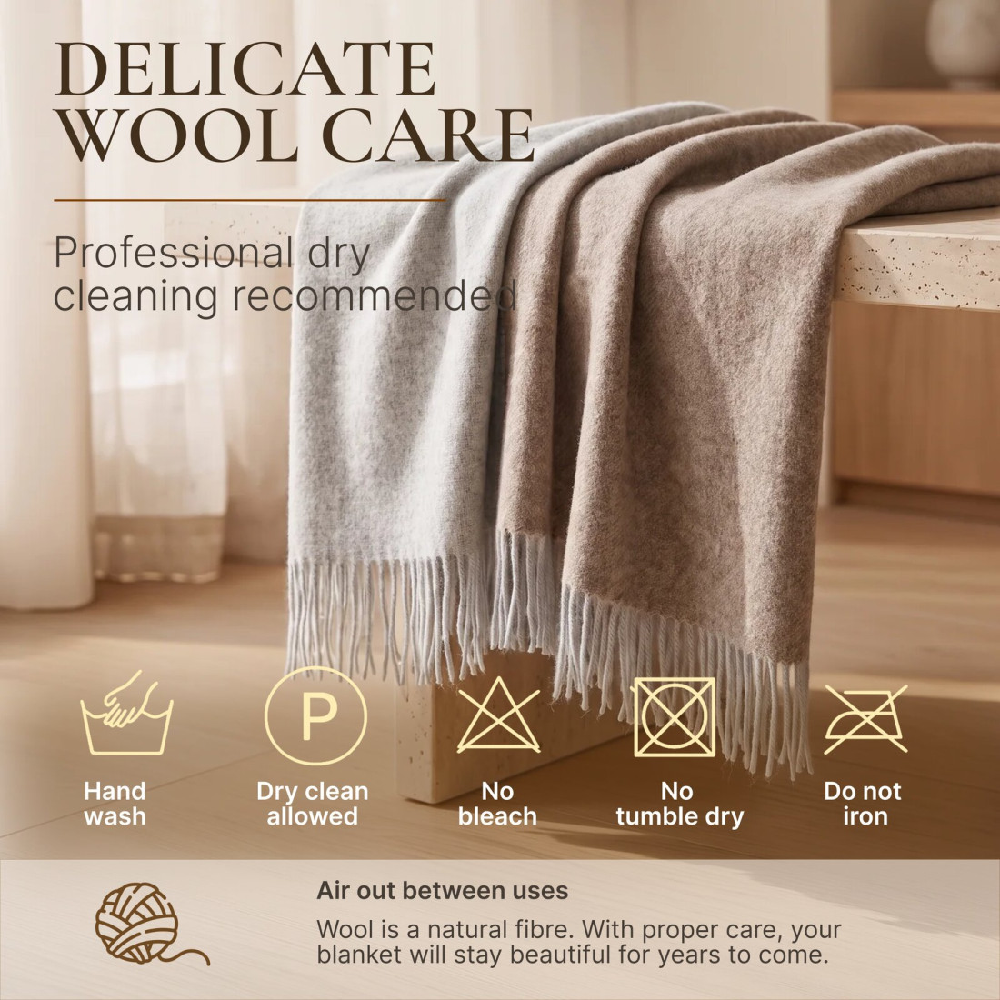 Reversible Merino Wool Blanket · 9
