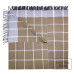 Cotton Blanket Squares LoveYouHome (140x200 cm / Sand - Grey - White)