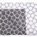 Cotton Blanket Mesh LoveYouHome (140x200 cm / Anthracite - White)