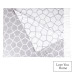 Cotton blanket Net LoveYouHome (140x200 cm / Light Grey - White)