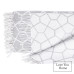 Cotton blanket Net LoveYouHome (140x200 cm / Light Grey - White)