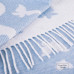 Cotton blanket Butterflies LoveYouHome (140x200 cm / Light Blue - White)