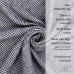 Cotton Blanket Squares & Diamonds LoveYouHome (140x200 cm / Dark Grey - White)
