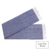 Cotton Blanket Squares & Diamonds LoveYouHome (140x200 cm / Dark Blue - White)