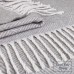Cotton Blanket Parallels LoveYouHome (140x200 cm / Light Grey - White)