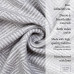 Cotton Blanket Parallels LoveYouHome (140x200 cm / Light Grey - White)