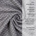 Cotton blanket Geometry LoveYouHome (140x200 cm / Dark Grey - White)