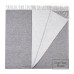 Double-sided Merino Wool Blanket LoveYouHome (140x200 cm / Light Gray - White)