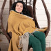 Double-sided Merino Wool Blanket LoveYouHome (140x200 cm / Mustard Yellow - White)