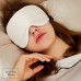 Silk Sleep Mask with Earplugs LoveYouHome (White | 22 Momme)